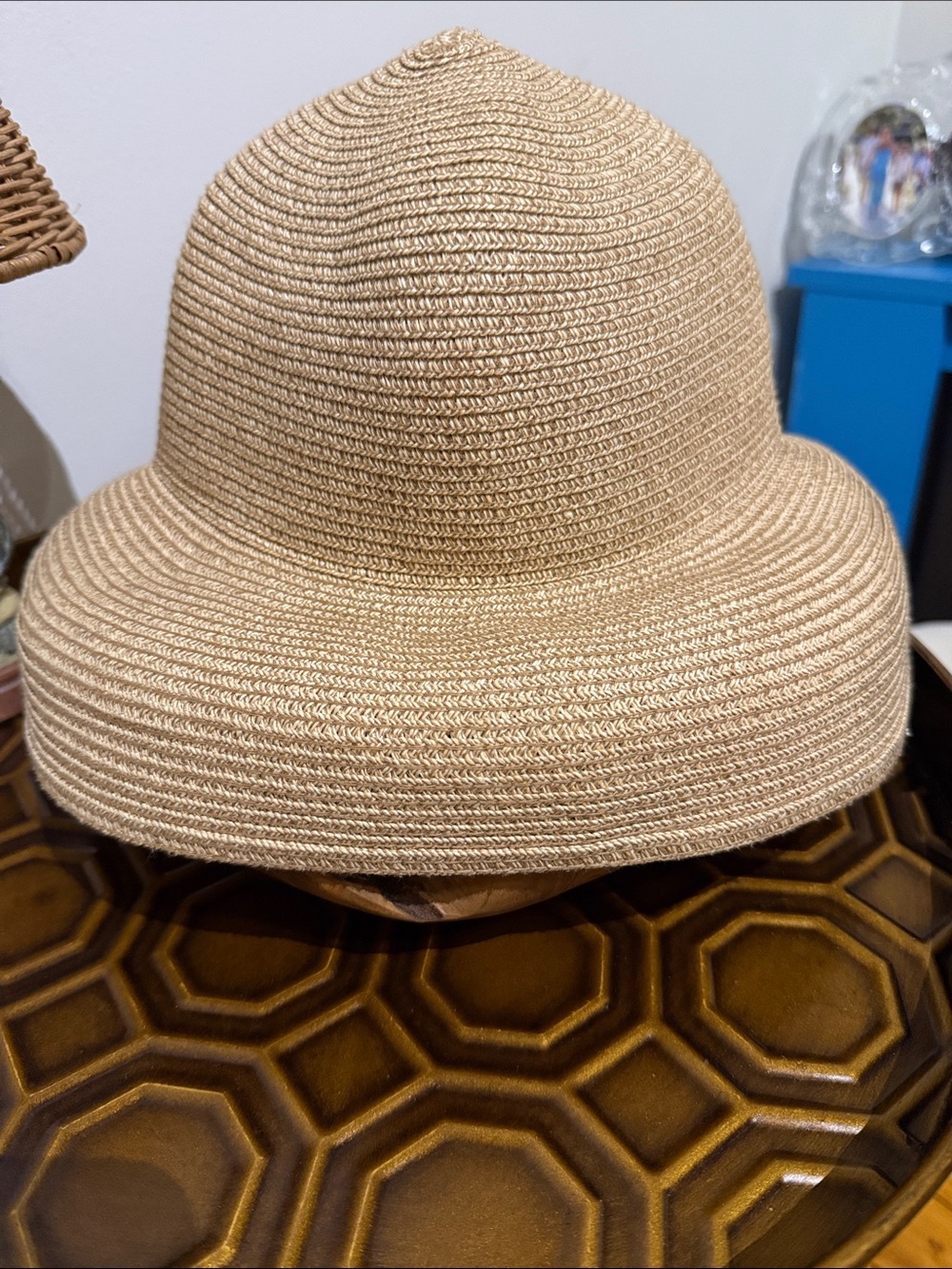 BETMAR New York Woven Sun Hat in Natural Tan